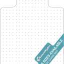 Naturehydro Office Chair Mat for Carpet - 48" x 30" Transparent Computer Desk Chair Mat for Flat to Low Pile Carpet - Easy Glide Rolling Plastic Floor Mat, BPA and Phthalates Free (with Lip)