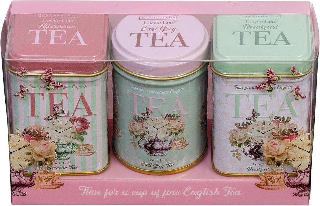7New English Teas Retro Time for Tea Vintage Tin with 70g Loose Tea, Best By 08/20