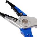 Fishing Pliers, 7.5 Inch, 420 Stainless Steel, Tungsten Carbide Cutters (Blue, 7 inch)