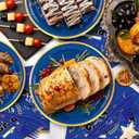 Graduation Decorations 2026,147 PCS Graduation Party Decorations, Disposable Graduation Plates and Napkins 2026,Graduation Tablecloth Knives Fork Plates Napkin Cups for Graduation Party For 24 Guests