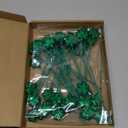 Singhoow 36 Pcs St. Patrick's Day Glitter Shamrock Picks Shamrock Foam Vase Picks for Table Centerpiece Vase Filler St Patricks Day Decorations