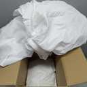 Surmente 2 Pack White Table Skirt, 14ft Polyester Tablecloth for Weddings, Banquets, or Restaurants