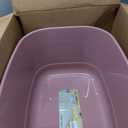 Gefryco Large Cat Litter Box with High Sided 24.6"x18.3"x12.2" - Jumbo Extra Large Open Anti - Splashing High Wall for Multiple Cats (Pink)