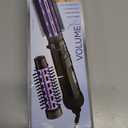 Conair 2-in-1 Hot Air Curling Combo, Includes 1.5-inch Curl Brush and 1-inch Aluminum Bristle Brush (Black / Purple)