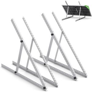 41in Adjustable Solar Panel Tilt Mount Brackets, Aluminum 2-Set