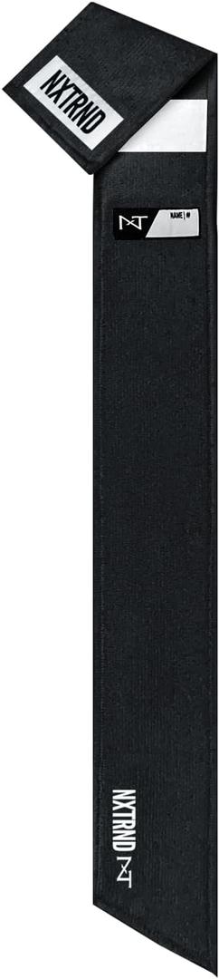 Nxtrnd Streamer Football Towel, Thin Sports Towel, Dries Hands & Football Accessories (Black), One Size