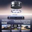 360 Rotating Car Phone Holder - Strong Suction Cup and Super Strong Magnetic Suction for Dashboard/Windshield/Air Vent - Universal Tool-Free Phone Holder for 7-inch Phones