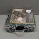 ZOBER Christmas Ornament Storage Box - Stores 128 3" Ornaments with Individual Trays - Tear Proof 600D Oxford Fabric - ornament organizer storage box, Durable Christmas Containers Holder - Green