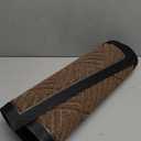 Smiry Front Door Mat Outside Entrance, Heavy Duty Outdoor Indoor Natural Rubber Doormat, Non Slip, Trap Dirt and Moisture, Easy Clean, Low Profile Patio Porch Entryway Mat, 29.5x17, Coffee