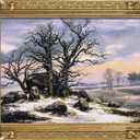 Wood Canvas Frame for 10x12 Oil Paintings,Gold Open Back Frames