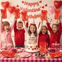 60 Sets Valentine's Day Drink Pouches with Straws 16 oz Heart Drink Pouches for Adults Alcohol Reusable Smoothie Juice Bags Reclosable Alcohol Bags for Valentines Wedding Birthday(Red)