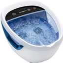 HoMedics Shiatsu Bliss Footbath with Heat Boost, Foot Spa Massager, Deep Kneading Pedicure Tub, Vibrating Bubbles with Soothing Heat, Portable at-Home Spa