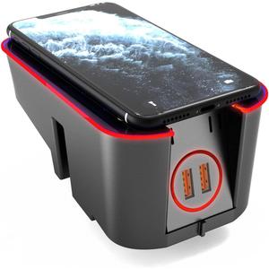 Car Wireless Charger Mount fit for Volvo XC90,XC60,S90,V90,S60,V60 2023 2022 2021 2020 2019 2018 2017,QC 3.0 Fast Charging Compatible with Other Wireless Charging Devices Such as iPhone and Samsung