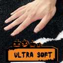 Halloween Bathroom Rugs Black White Bath Mats Skull Nightmare Before Christmas Home Decor Bath Rugs for Bathroom, Bedroom Washable Absorbent Carpet 20"x 32"