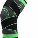 3 x Adjustable Knee Sleeve with side stabilizers - Knee Compression Sleeve for Men & Women, Knee Brace for Meniscus Tear, Arthritis Pain, Running, Sports & Injury Recovery Knee Support (Pink)