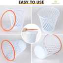 2 PCS Trash Can,Basketball Trash Can,Basketball gift,4.5 Gallon,Size11"x11"x12"Basketball Hoop,Basketball Holder display,Garbage Can,Basketball Net Waste Basket for Office,Bedroom,Gym,Sport party