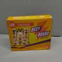 Busy Board with 19 LED Light Switches, Montessori Toys for 1 2 3 Years Old, Wooden Sensory Board, Toddlers Activity Travel Toys for 1 2 3 Year Old Boy & Girl Birthday Gift (Big)