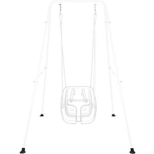 Baby Swing A-Frame Foldable Heavy-Duty Metal Stand for Indoor & Outdoor Exercise Equipment Suitable for Most Toddler/Baby Jumper/Hammock Chair (White)