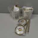 Hardwired Crystal Wall Sconces Set of Two - Dimmable Wall Light Fixtures 3000K, Warm White, for Hallway, Bathroom, Living Room, Bedroom, Brass, 20.1 Inch