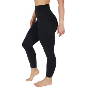 90 Degree By Reflex High Waist Legging 7/8 Tummy Control Yoga Workout Pants (Small, Absolute Black)