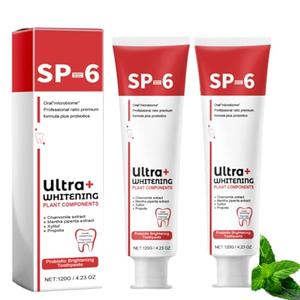 Pack of 10,  2Pc Sp-6 Ultra Whitening,Super Probiotic-6 Toothpaste,Ultra Whitening Toothpastes Sp6,Probiotic Brightening Toothpaste,Deep Cleaning Care,Fresh Breath