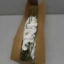 ATFL 6 Pack White Orchid Artificial Flowers Real Touch, 23'' Artificial Fake Faux Silk Orchid Stem Bouquets for Wedding Party Home Garden Decor,Orquideas Artificiales para Decora (6, White)