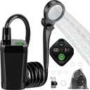 Portable Camping Shower, 6000mAh Rechargeable Outdoor Shower Pump with LED Display, 3 Spray Modes, IPX7 Waterproof Camping Shower Kit for Hiking, Travel, Car Washing, RV, Pet Bath