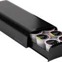 Mind Reader Anchor Collection, Single Serve Coffee Pod Drawer, 12-14 Coffee Pod Capacity, Countertop Organizer, Black