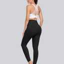 CHRLEISURE Leggings with Pockets for Women - Tummy Control High Waisted Soft Workout Yoga Pants (Black, M)