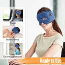 Heated Face Mask for Sinus Pressure, Cordless Sinus Mask with 3 Temperature Modes, 2500mAh Rechargeable Face Heating Pad, Sinus Pressure Relief with 15 Minutes Auto-Off(Blue)