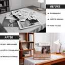 Wood Mail Organizer Countertop with Drawers, Desk Organizer for Office Supplies, Paper, Letter, Envelope, Bill