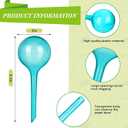 Amyhill 36 Pcs Plant Watering Globes Plastic Self Watering Bulbs Automatic Plant Watering Devices Garden Flower Waterer for Plant Indoor Outdoor Decoration Vacation, Lake Blue