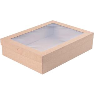 KEEP CATERED TREATS SECURE: Equipped with insert tab locks, these catering boxes with lids keep your treats and snacks protected during transport. Protect meals while on the go!, 14 1/4" x 10"
