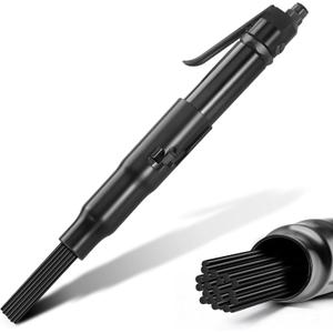 125-A Air Needle Scaler with 19 Needles(1-1/8 IN StrokePneumatic Rust Removal Cleaning Gun, 4800 BPM Heavy Duty Industrial Surface Prep, Low Vibration Compact Design for Paint Dirt Weld Slag Removal