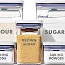 OXO Good Grips 8-Piece Prelabeled Baking POP Container Set