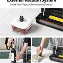 Vacuum Sealer Machine, with Starter Kit, Beelicious Automatic Air Sealing for Food Storage, Build-in Cutter, Moist Mode, EXT-VAC