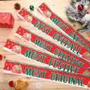 Blosssound 12 Pcs Christmas Gingerbread House Contest Sashes Christmas Party Trophy Award Xmas Funny Costume Contest Prize Party Game Favors Dress up Costume for Teens Adults Holiday Supplies
