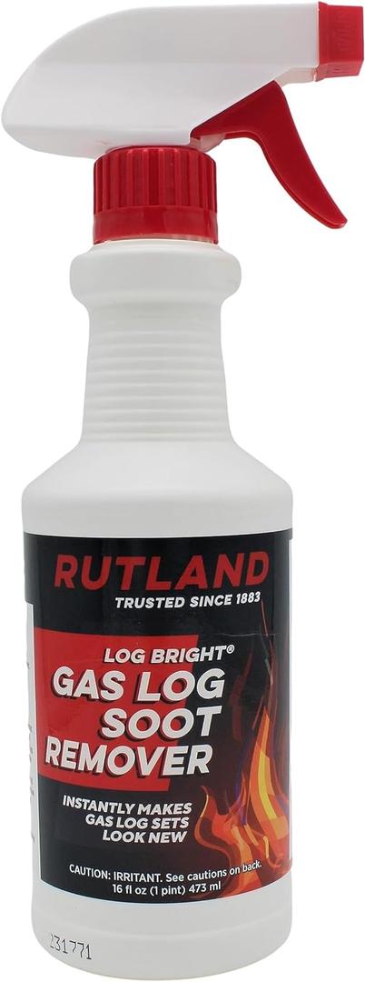 Rutland 570-6 Bright Gas Log Soot Remover, 16 Fluid Ounce