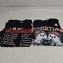 Women Retro 12 Days Of Ultrasound Tech Christmas Sonographer T-Shirt 2 pcs, M