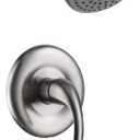 Shower Set with Trim Kit, Galim GL-SD, Shower Head & Faucet Set Complete with Valve, Shower Fixtures, Tub and Shower Trim Kit, Bathtub Shower Faucet set, Single Handle Pressure Balance, Brushed Nickel