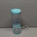 Mueller Smoothie Blender for Smoothies - Personal Blender for Shakes, Frozen Drinks, Baby Food & More, 15oz Travel Cup and Lid, Durable Stainless Steel Blades for Powerful Blending Performance (Turquoise)