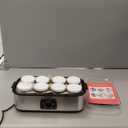 Suteck Yogurt Maker - Stainless Steel Yogurt Makers with Adjustable Time & Temp ControlAutomatic Shut-Off & Constant Temper for Homemade Greek, Probiotic Yogurt, BPA-Free 8 Glass Jars (48 oz), Black