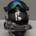 SanQing Youth Adult Dirt Bike,Motocross Helmets DOT Approved (YS-Silver, L)