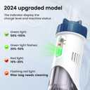 Enhulk Rechargeable Handheld Cordless Pool Vacuum for Above Ground Pool and Inground Pool, 60-Minute Runtime,Powerful Suction up to 18.5 gallons/min, Efficient Leaf and Debris Removal, PC10 Pro