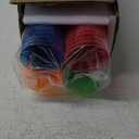 100 Count 10oz Disposable Tumblers Neon Cups for Party, 10oz Disposable Hard Multicolor Plastic Cups, Plastic Margarita Glasses (10, ounces)