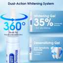 Teeth Whitening Kit with LED Light 3 Whitening Gel Pens + 2 Desensitizing Pens 35% Carbamide Peroxide Whiten Teeth in 7 Days Safe for Sensitive Teeth & Enamel, 0.7 Fl Oz (Mint)