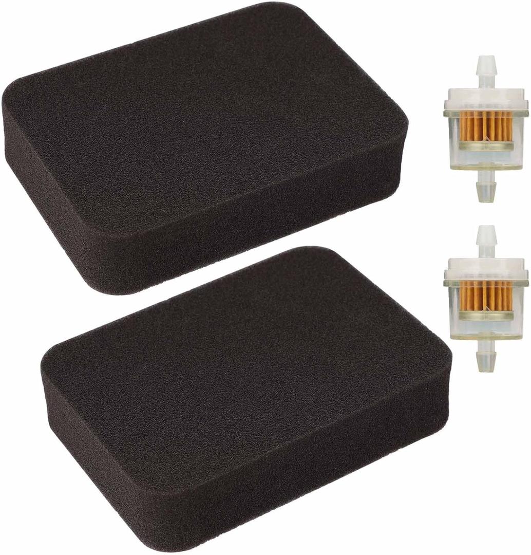 2 Pack 17211-899-000 Air Filter, Compatible with Honda Generator EB3000 EB3500 EB3500X EB5000X EB6500 EB6500X GP6500 EM3000 EM3500S EM5000 EM5000X EM5000SX 17211899000 Foam Air Filter Parts