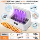 2 x snawowo Ultrasonic Jewelry Cleaner Machine- 28oz/800ml 49KHz Professional Retainer Cleaner |5 Timers LED Display |304 Stainless Steel Tank for Jewelry, Dentures, Retainers, Glasses, Rings, Watch Strap