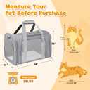 Large Cat Carrier Soft Up to 28 Lbs, Breathable Pet Bag with Steel Frame