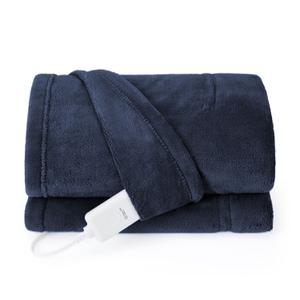 SUNBEAM Heated Throw , Blue, 50x70inch